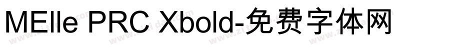 MElle PRC Xbold字体转换